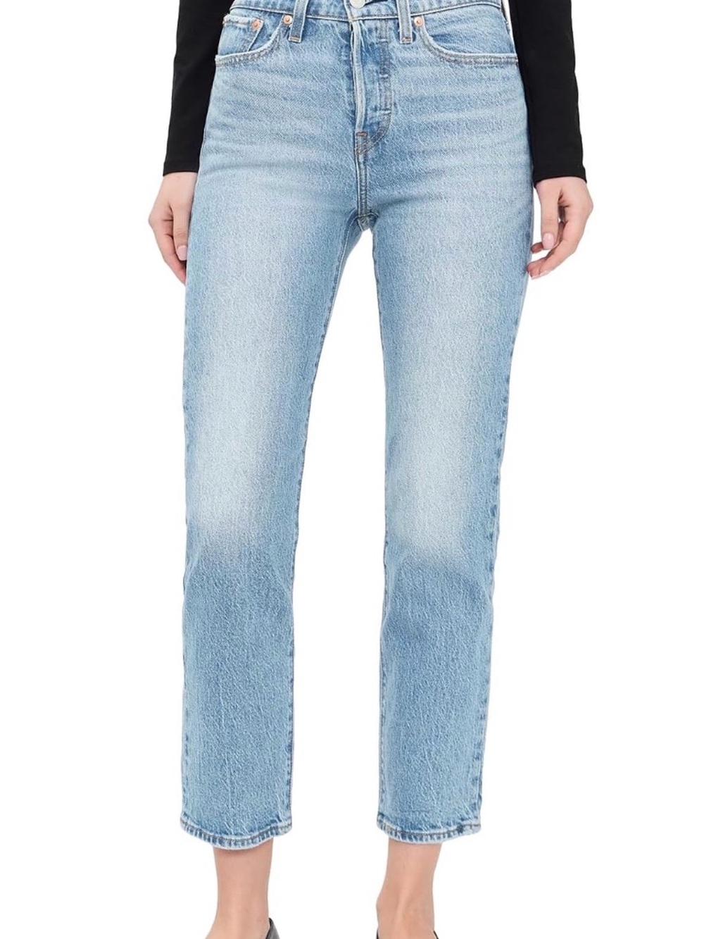Levi’s Women’s Wedgie High-Rise Straight Jeans - Light Blue